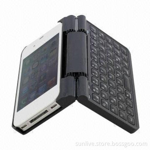 Bluetooth Keyboard for iPhone 4/4S, with Metal Case